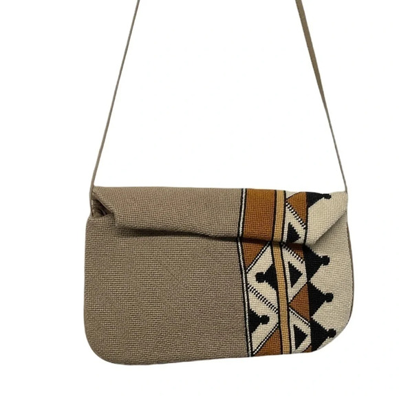 PATRICIA SMITH MOON BAG Vintage 1980 Aztec Bag - Picture 5 of 14